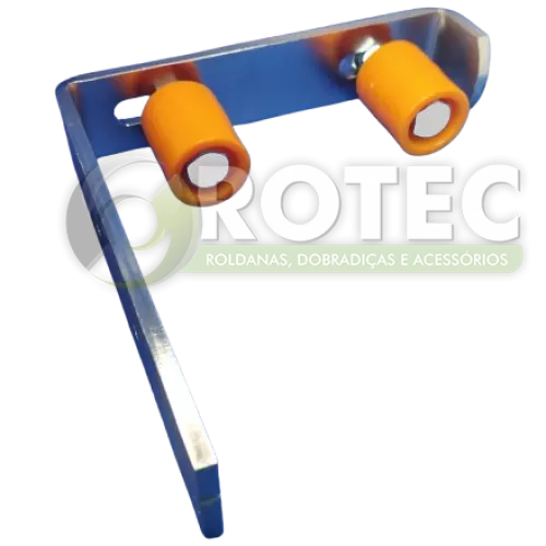 Guia superior para portão de correr com 2 roletes