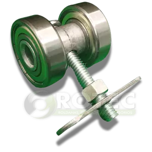 Rodízio duplo com rolamento 40 mm (6203zz) 