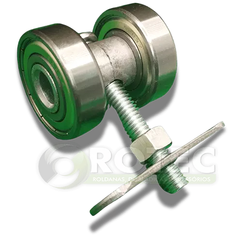 Rodízio duplo com rolamento 40 mm (6203zz) 