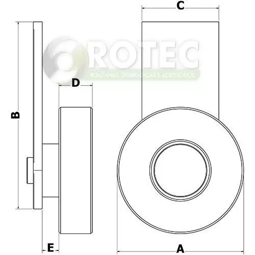 Rodízio fixo para janela 