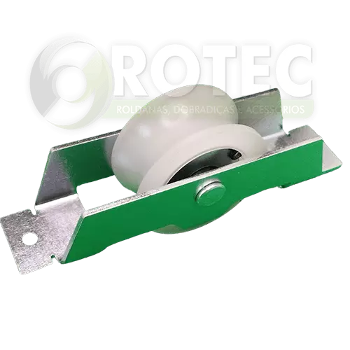Roldana nylon canal U TUBO GALVANIZADO ½" com caixa aberta
