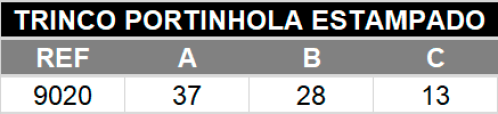 Trinco portinhola estampado